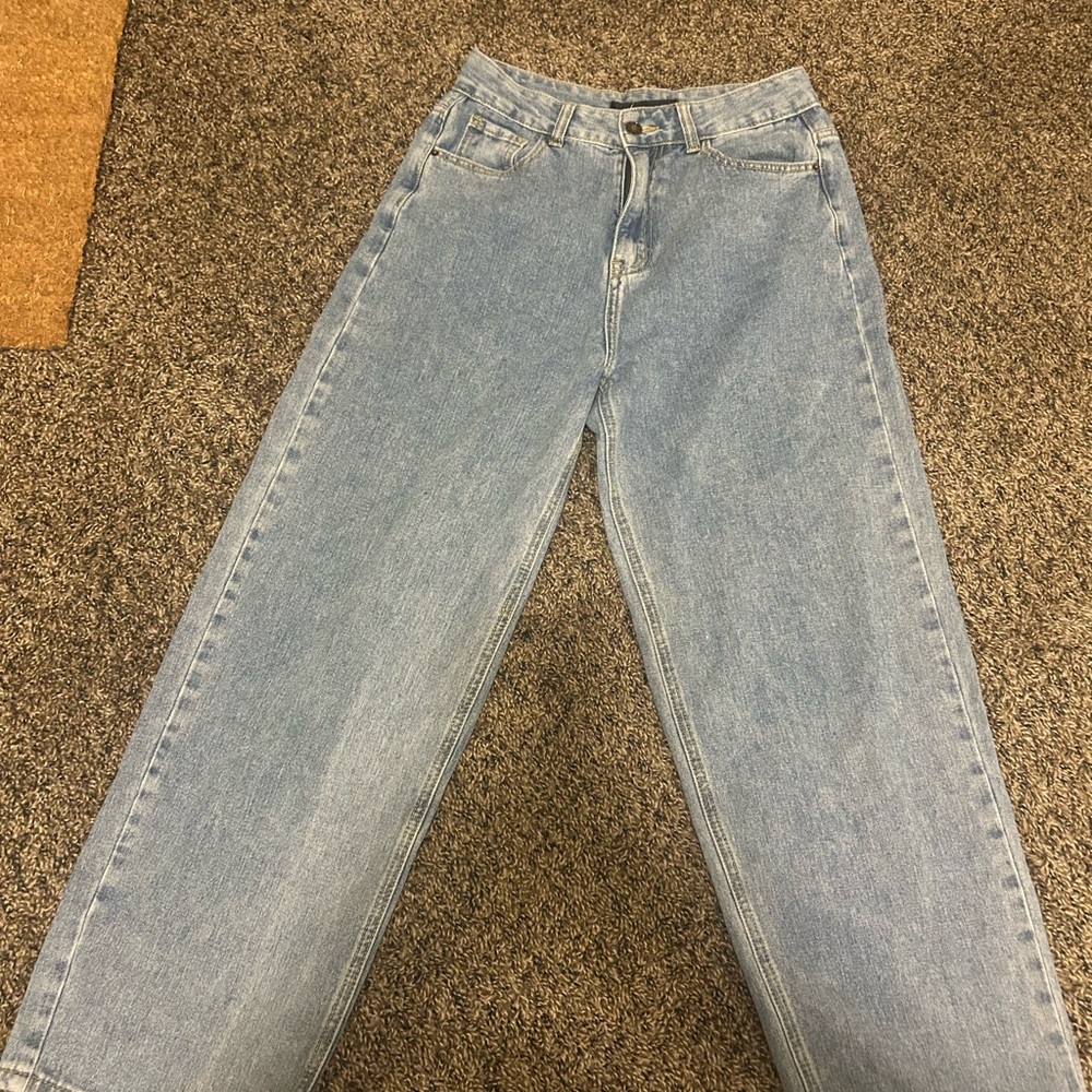 Lioness Light Blue Denim Pants